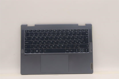 Lenovo Yoga 7 14IAL7 Palmrest Cover Touchpad Keyboard Hungarian 5CB1J02434