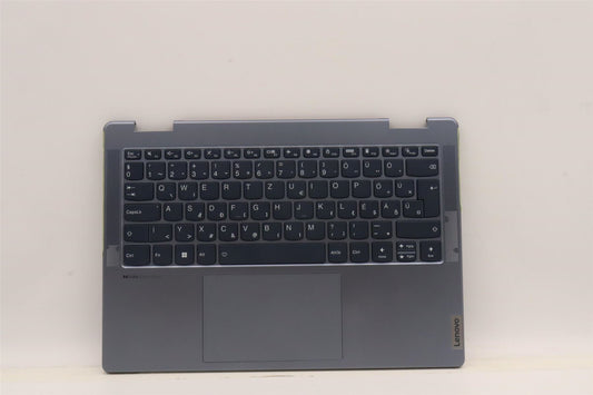 Lenovo Yoga 7 14IAL7 Palmrest Cover Touchpad Keyboard Hungarian 5CB1J02434