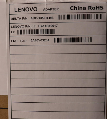 Lenovo ThinkCentre M70q 3 M80q 3 M90q 3 AC Charger Adapter Power 135W 5A10V03264