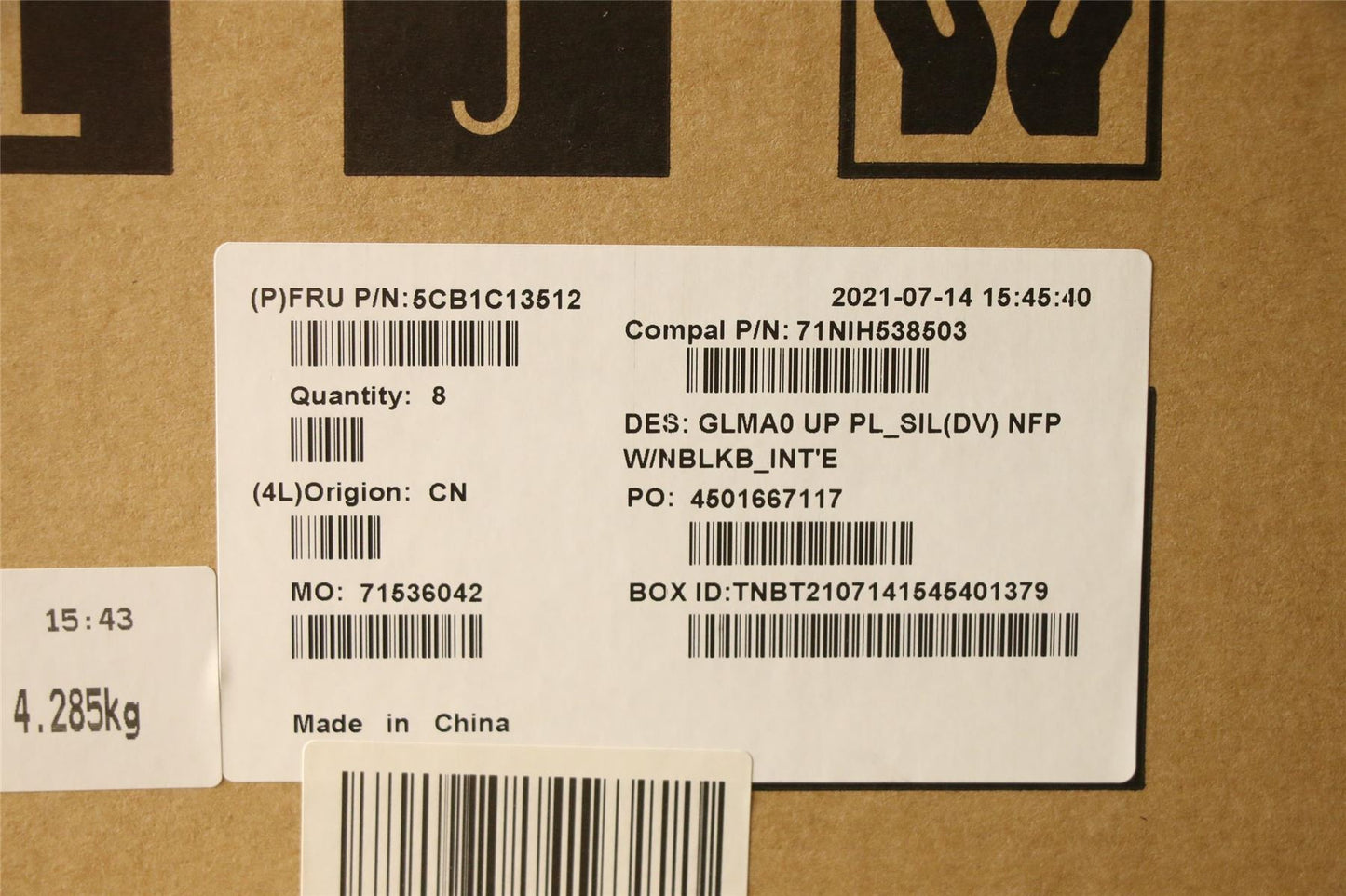 Lenovo IdeaPad 5-14ALC05 Keyboard Palmrest Top Cover US International 5CB1C13512