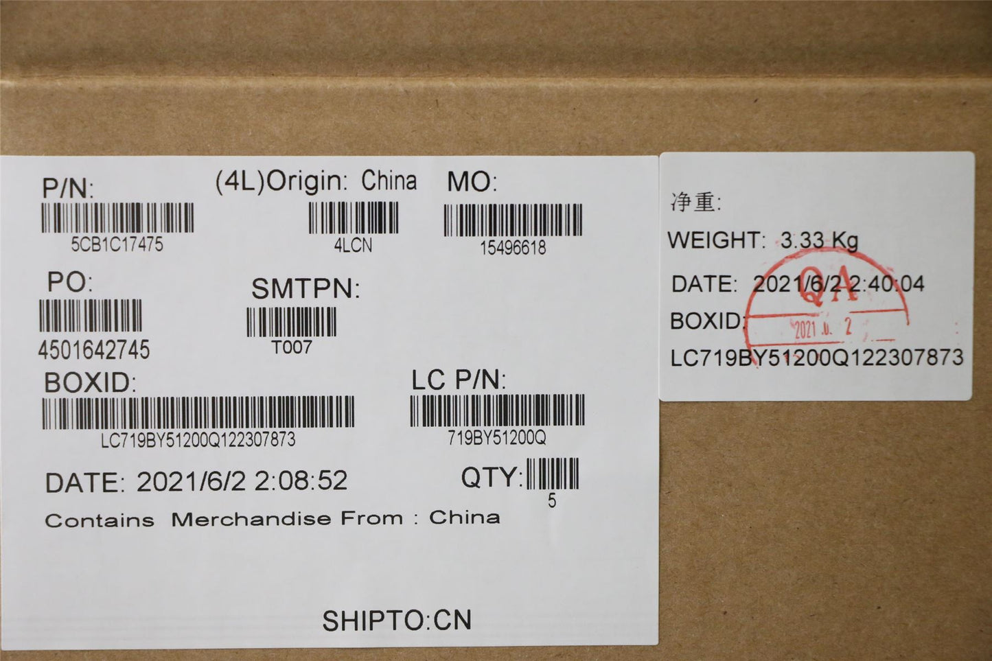 Lenovo Upper Case ASM_ENG L82NA IG 5CB1C17475