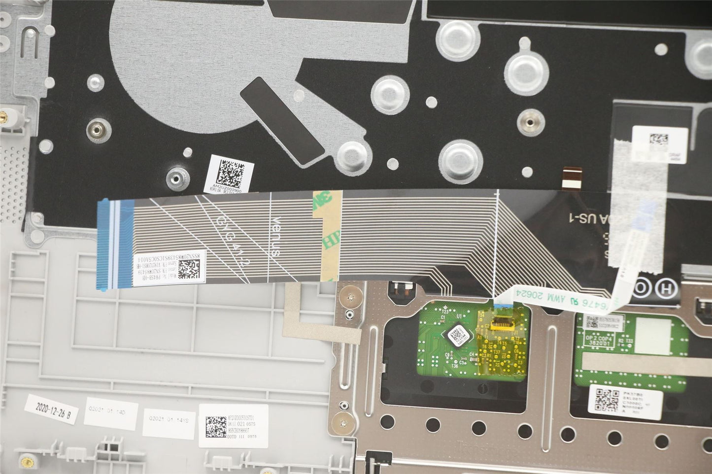 Lenovo IdeaPad 5-14ARE05 5-14ITL05 Palmrest Cover Keyboard Hebrew Silver Backlit