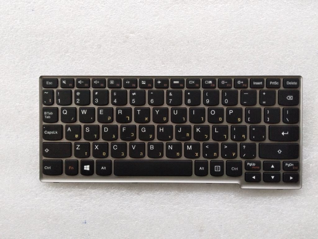 Lenovo ST1V-DF-HEB-BlackKeyGreyF-KBD Hebrew Keyboard 25212958