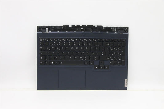 Lenovo Legion 5-15ACH6H Palmrest Touchpad Cover Keyboard German Blue 5CB1C74812