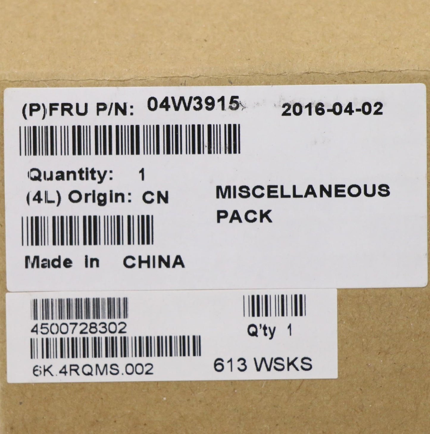 Lenovo 04W3915 Mech ASM FRU System Misc KIT
