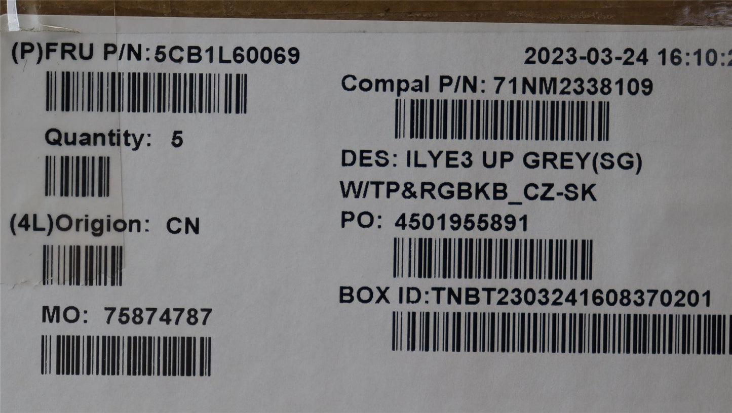 Lenovo Slim 5 16IRH8 5 16APH8 Palmrest Cover Touchpad Keyboard 5CB1L60069