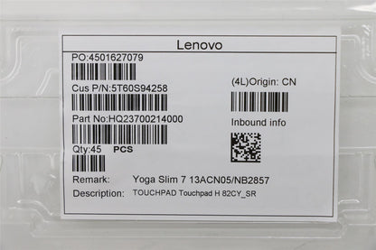 Lenovo Yoga 7-13ACN05 Trackpad Touchpad Cable Silver 5T60S94258