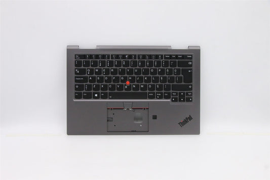 Lenovo ThinkPad X1 5th Gen Keyboard Palmrest Top Cover Turkish 5M10Z37132