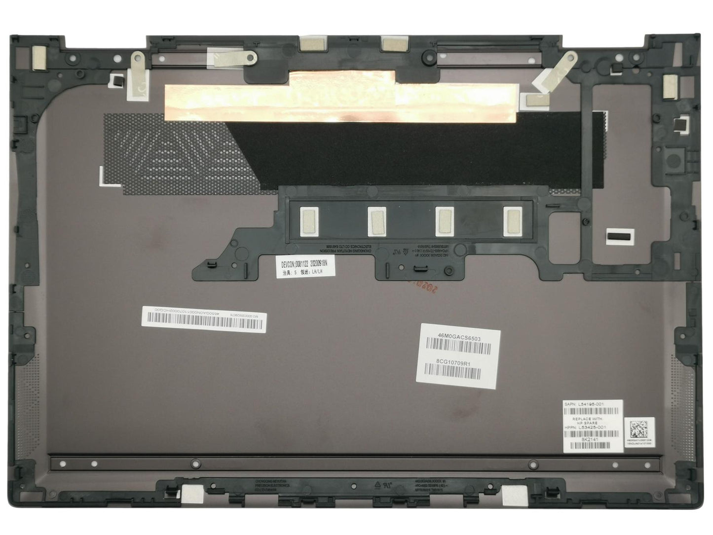 HP Envy 13-AR Bottom Base Rear Housing Case Cover Chassis Black L53425-001