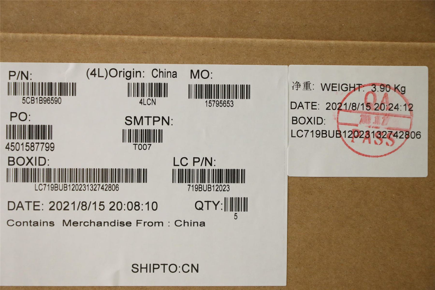Lenovo Upper Case ASM_HBW L82H9 FP A/GDIS 5CB1B96590