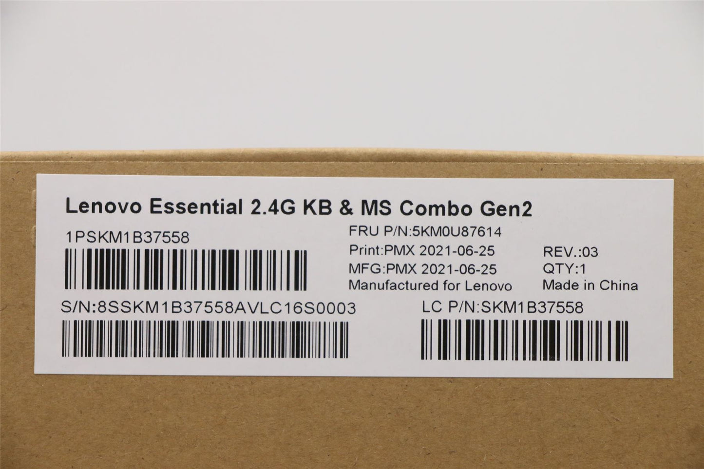 Lenovo Primax R71_G2 2.4G BKG ES 5KM0U87614