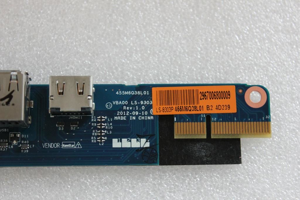Lenovo All-In-One C540 USB HDMI LAN Ethernet Port Board 90001844