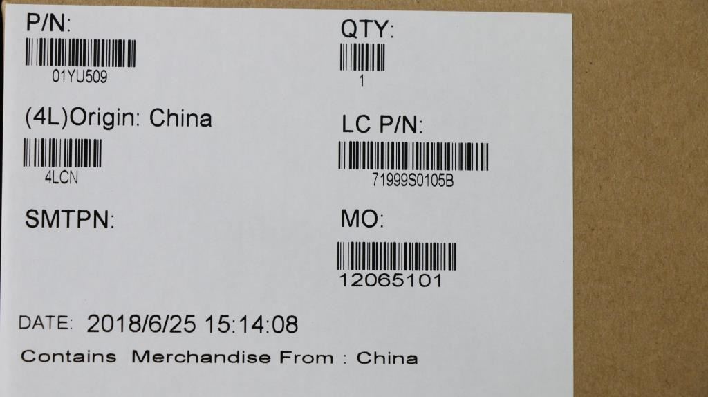 Lenovo MECH_ASM GRP_KBD_Bzl_CFR,FPR,SV,CHY 01YR673