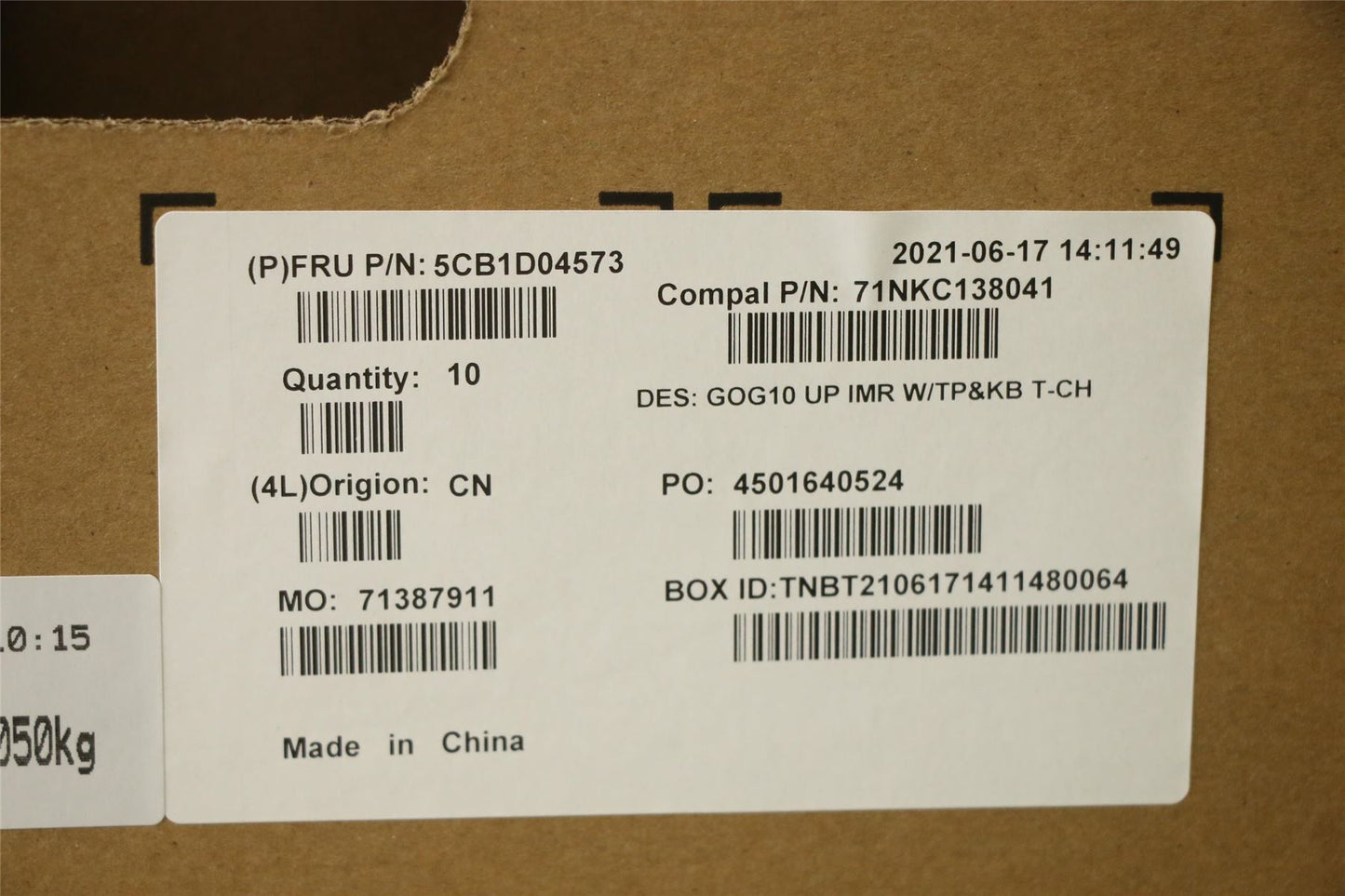 Lenovo Upper Case ASM_TC C 82K1 5CB1D04573
