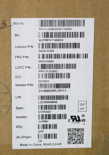 Lenovo ThinkPad P14s 1 P14s 2 T14 1 T14 2 Tastatur Griechisch Schwarz 5N20V44060