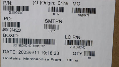Lenovo LABEL FRU LABEL KITS WEI 1.0 INTEL 5L11H70980
