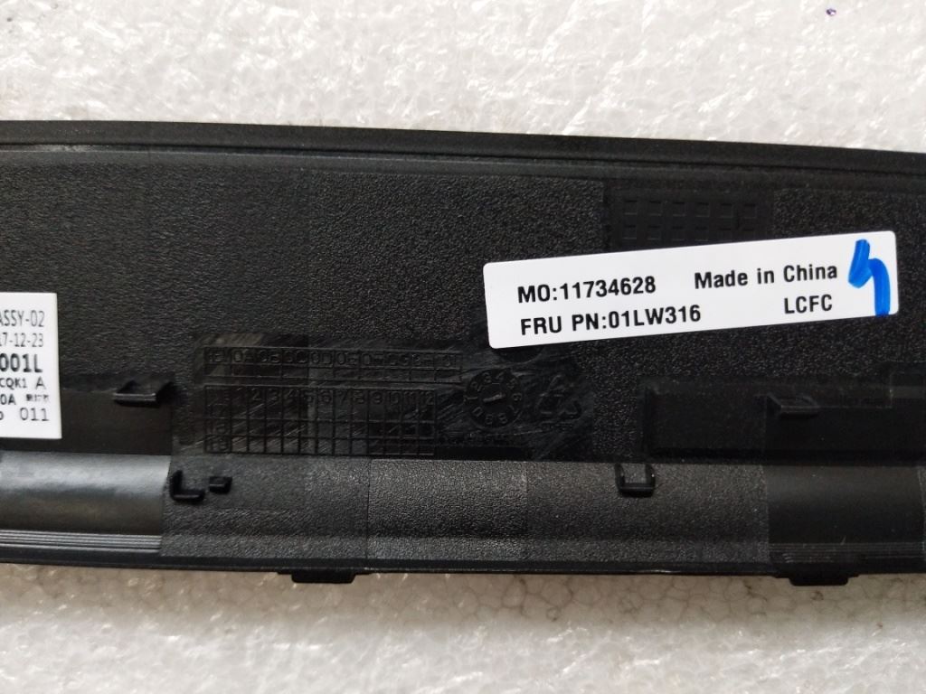 Lenovo ThinkPad L480 Bezel front trim frame Cover Black 01LW316