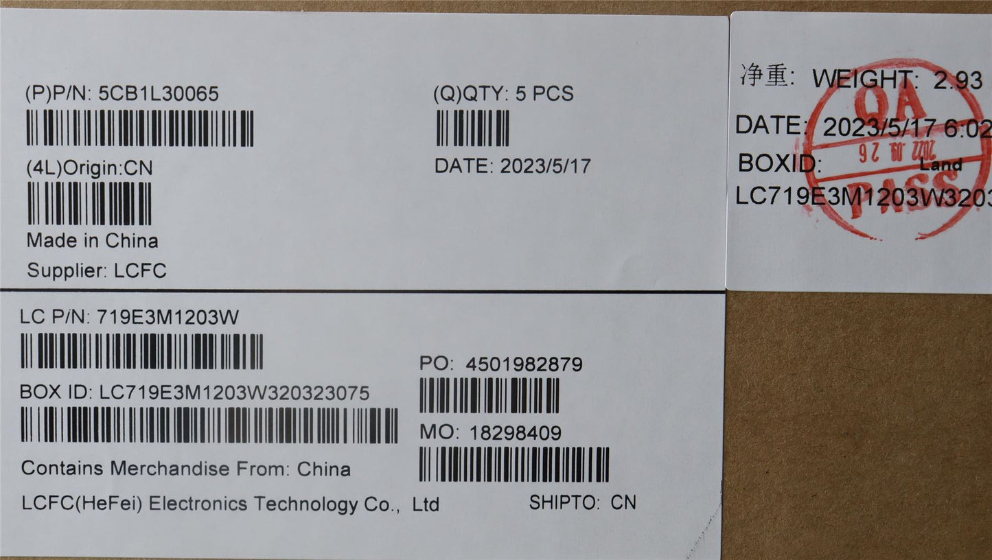 Lenovo Upper Case ASM_SPA L82XN FP AG BL 5CB1L30065