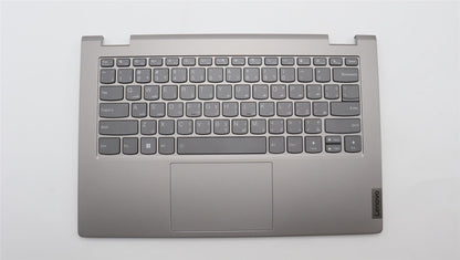 Lenovo Yoga 14s G3 IRU Palmrest Cover Touchpad Keyboard Arabic Grey 5CB1L43731