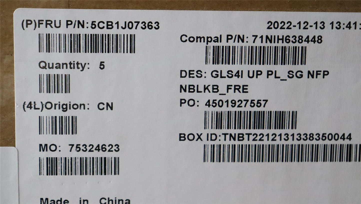 Lenovo UpperCaseASM_FRA C82SD PLSG NFPNBL 5CB1J07363