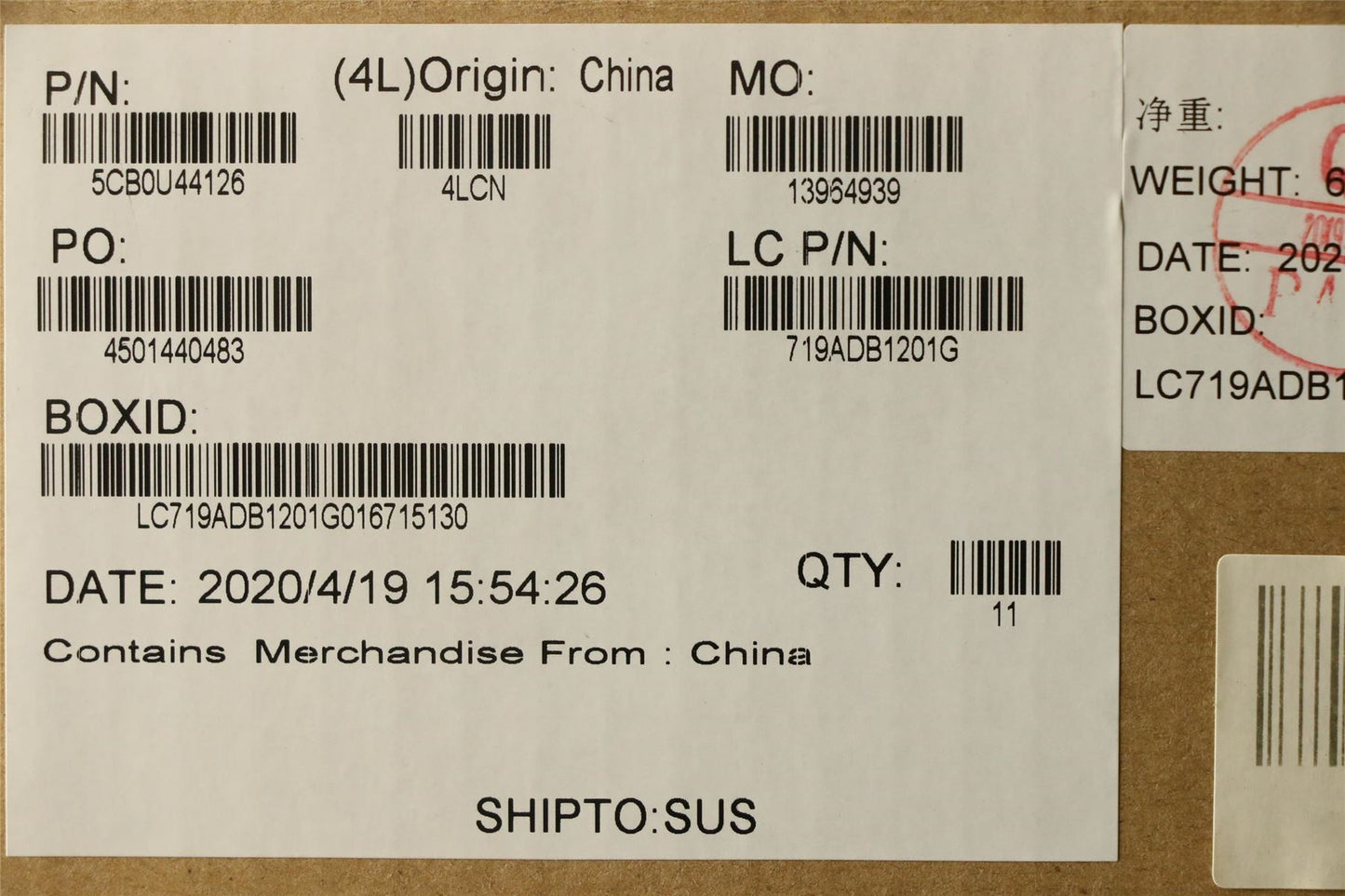 Lenovo Upper Case ASM_KO L 81RS MC 5CB0U44126