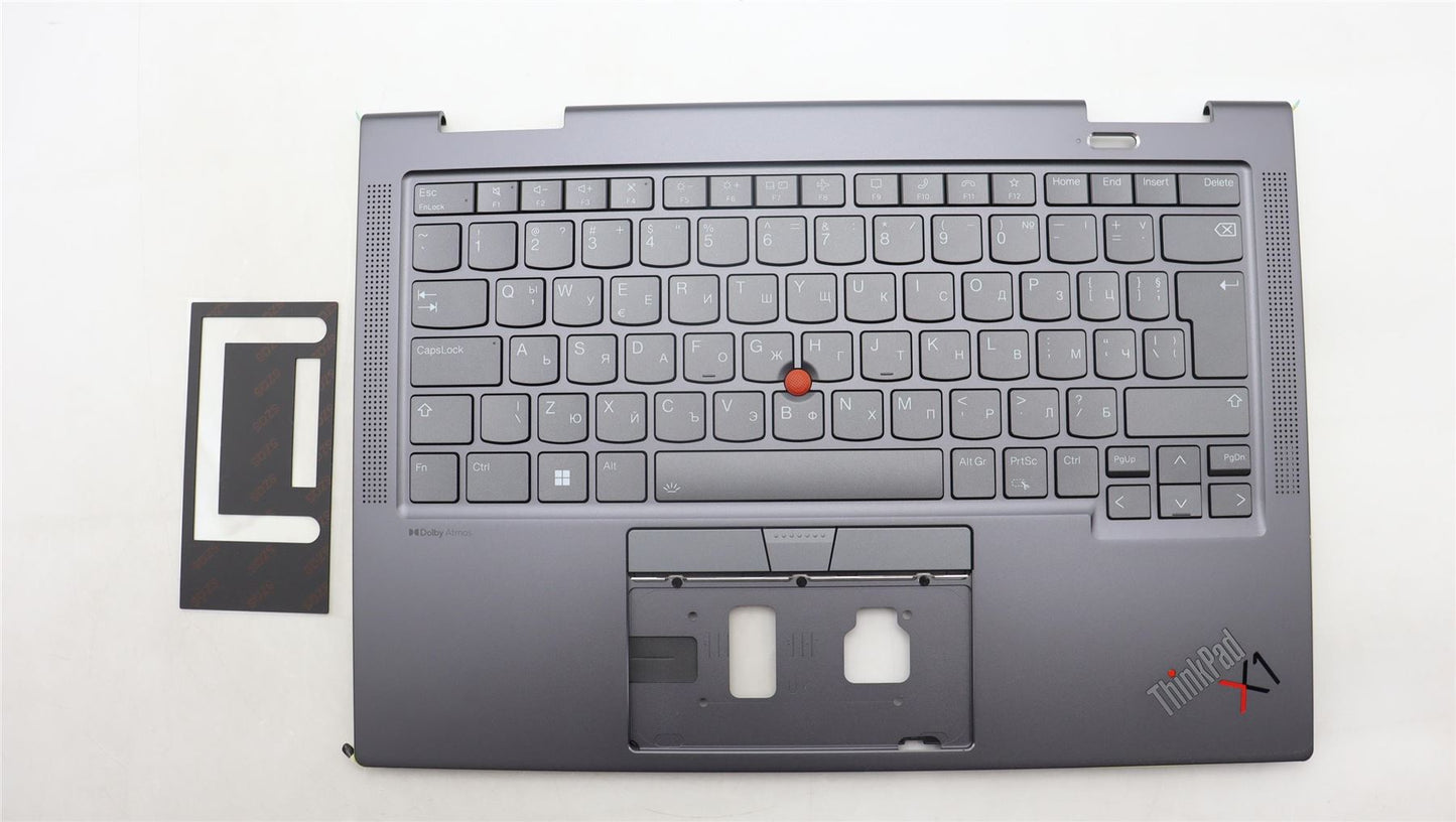 Lenovo ThinkPad X1 8th Gen Keyboard Palmrest Top Cover Bulgarian Grey 5M11H62227