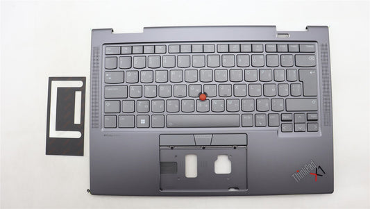 Lenovo ThinkPad X1 8th Gen Keyboard Palmrest Top Cover Bulgarian Grey 5M11H62227