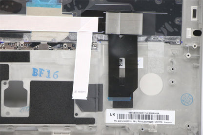 Lenovo ThinkPad T14s Keyboard Palmrest Top Cover UK Silver Backlit 5M10Z41595
