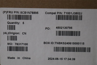 Lenovo UpperCase_UKE C 83G1 CG NFP BL 5CB1N78895