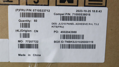 Lenovo 5T10S33712 TAPE Removable Tape R+L C 83DV T32