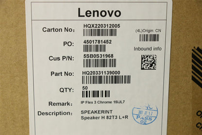 Lenovo Flex IP 3 15IJL7 Speaker Speakers 5SB0S31968