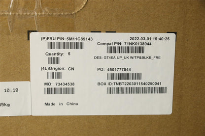 Lenovo IdeaPad 3 14ITL6 Palmrest Cover Touchpad Keyboard Nordic Silver 5CB1C04589