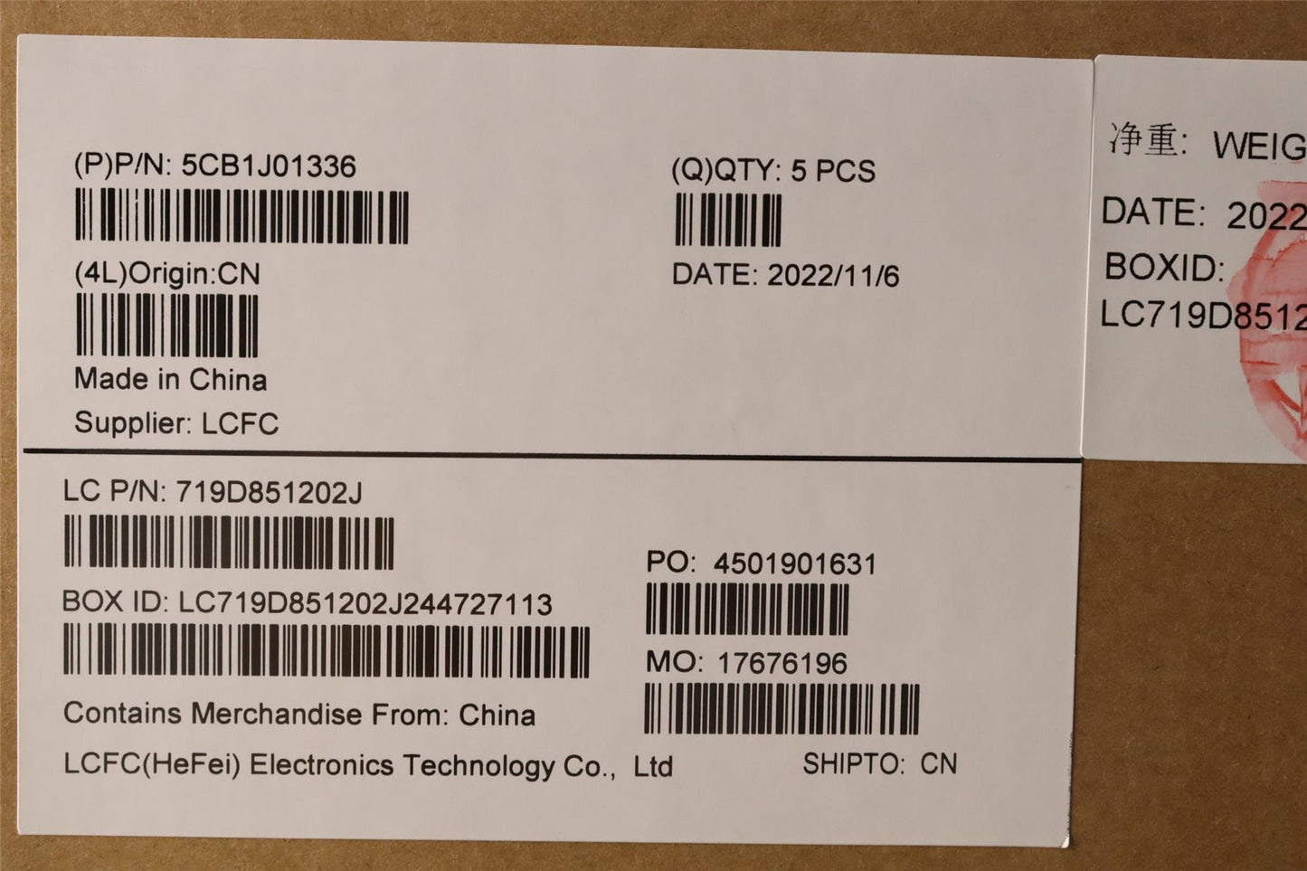 Lenovo Upper Case ASM_FRAL82SFNF_CG_BL_PC 5CB1J01336