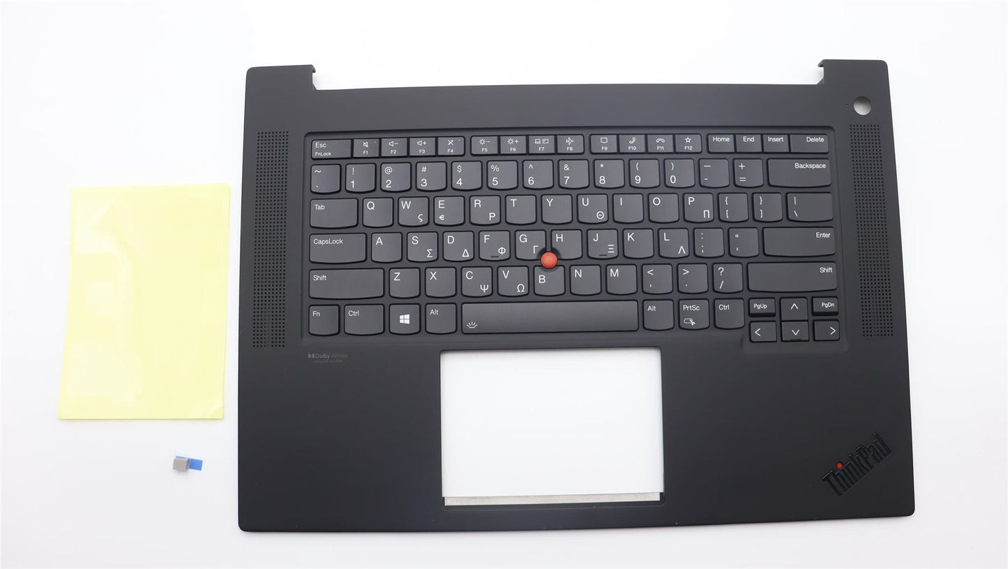 Lenovo ThinkPad P1 Gen 6 Keyboard Palmrest Top Cover Greek US Black 5M11L89043