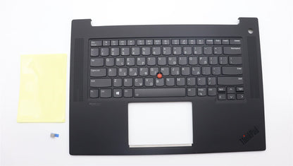 Lenovo ThinkPad P1 Gen 6 Keyboard Palmrest Top Cover Greek US Black 5M11L89043