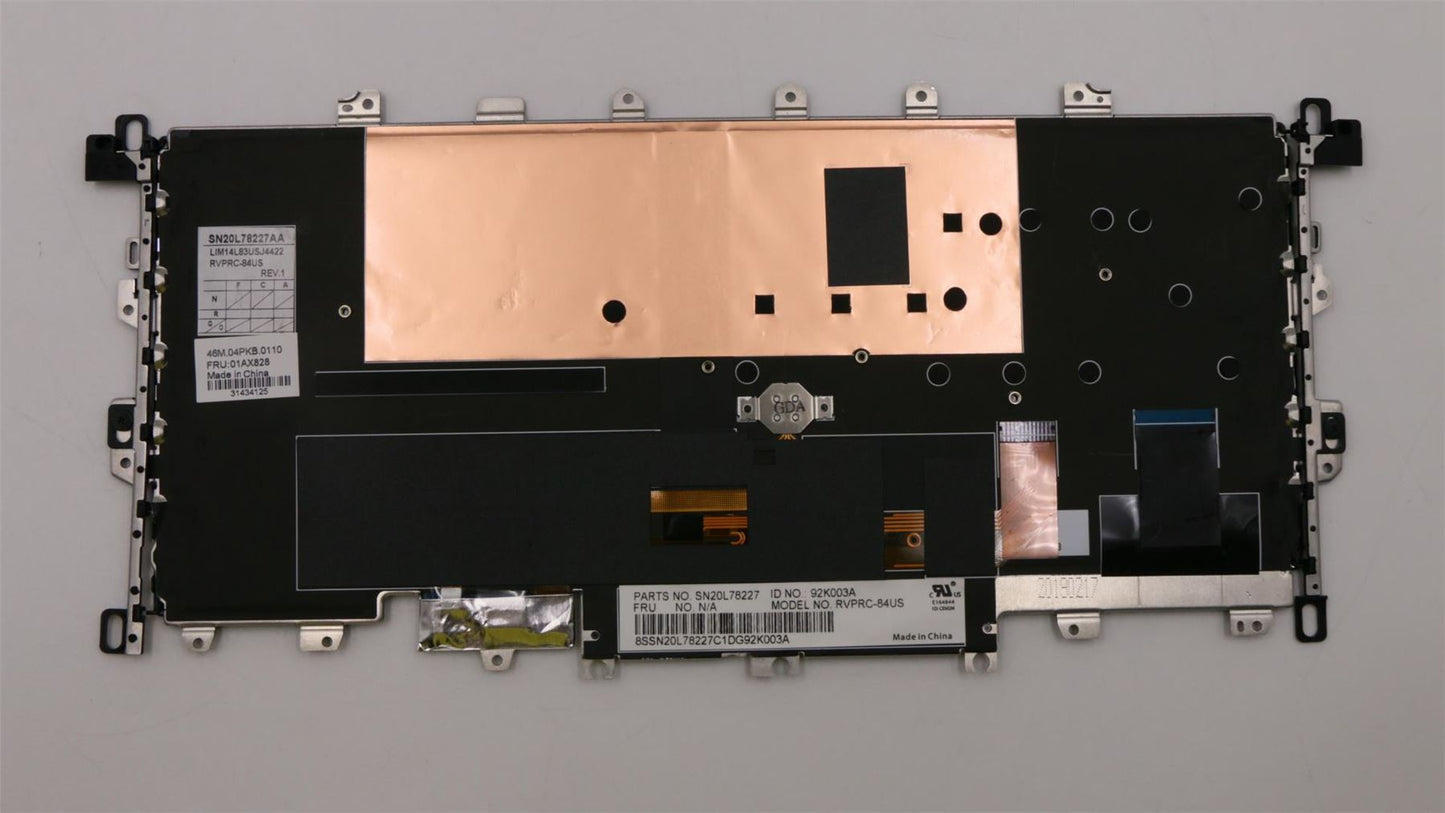 Lenovo MECH_ASM KBD,US,LB,screw,CHY,BL,PRC 01AX828