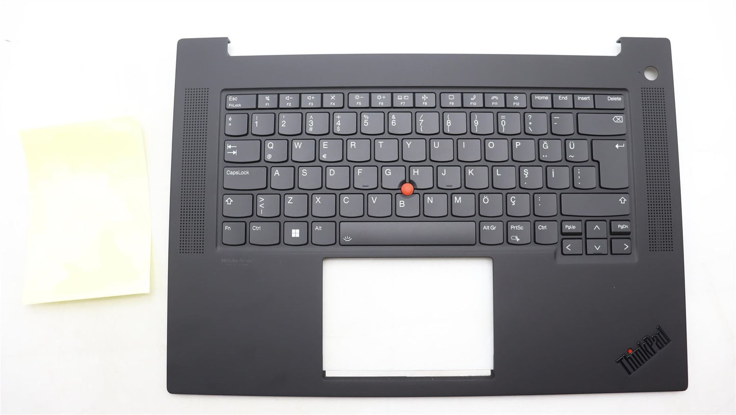 Lenovo ThinkPad P1 Gen 6 Keyboard Palmrest Top Cover Turkish White 5M11L89025