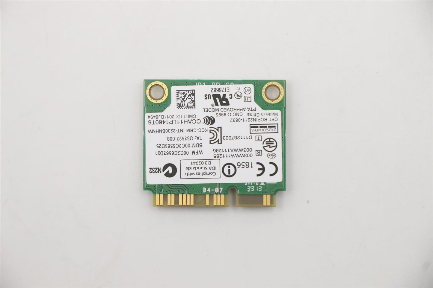 Lenovo Intel Jackson Peak 1 Wifi card 20200078