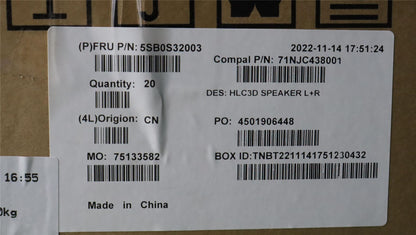 Lenovo Yoga 6 13ABR8 Speaker Speakers 5SB0S32003