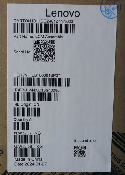 Lenovo HUD H 83E3 14 3K LG 5D10S40090