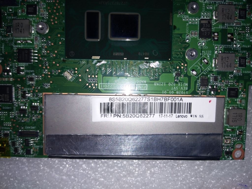 Lenovo Miix Miix 520-12IKB Motherboard Mainboard 5B20Q62277