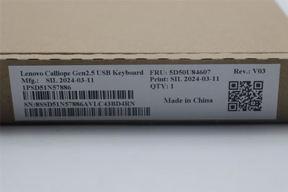 Lenovo DT_KYB Calliope USB G2.5 BK_SL 5D50U84607