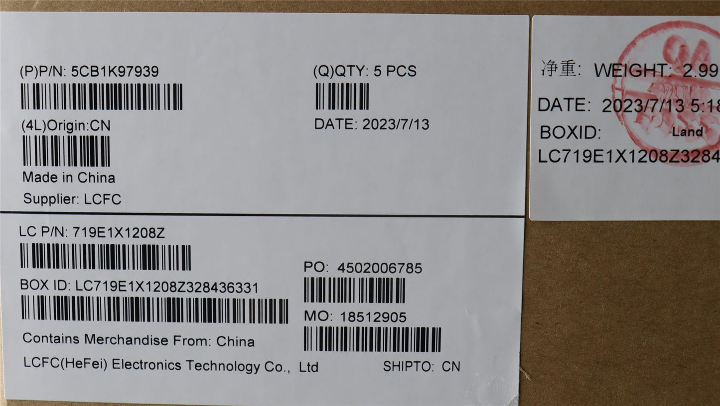 Lenovo Upper Case ASM_NORDIC L82XLNFPAGBL 5CB1K97939