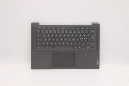 Lenovo Chromebook 14ITL6 Keyboard Palmrest Top Cover Norwegian Grey 5CB1D33478