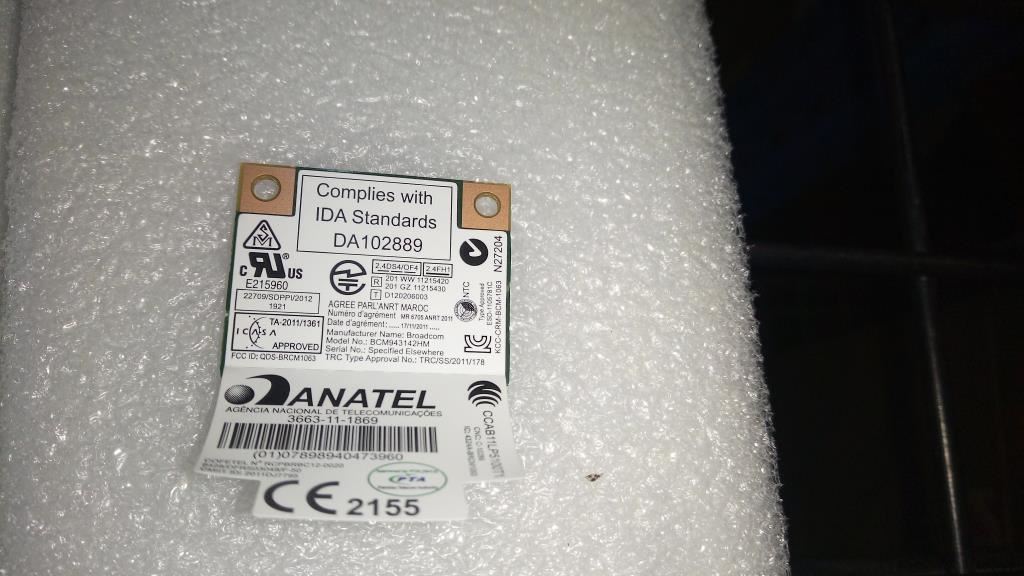 Lenovo Cbt BCM943142HM 1x1BGN+BT4.0 HMC WiFi WLAN Bluetooth 4.0 x1 Board 20200222