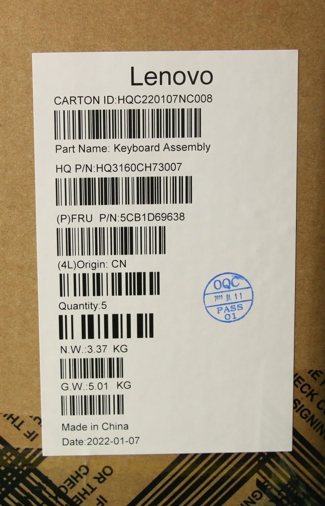 Lenovo IdeaPad 3 15IJL6 Palmrest Cover Touchpad Keyboard Spanish Grey 5CB1D69638