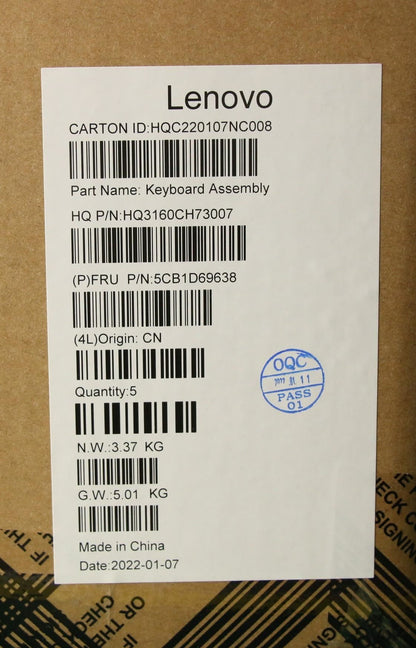 Lenovo IdeaPad 3 15IJL6 Palmrest Cover Touchpad Keyboard Spanish Grey 5CB1D69638