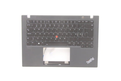Lenovo ThinkPad T14s Gen 2 Keyboard Palmrest Top Cover Norwegian 5M11C47965