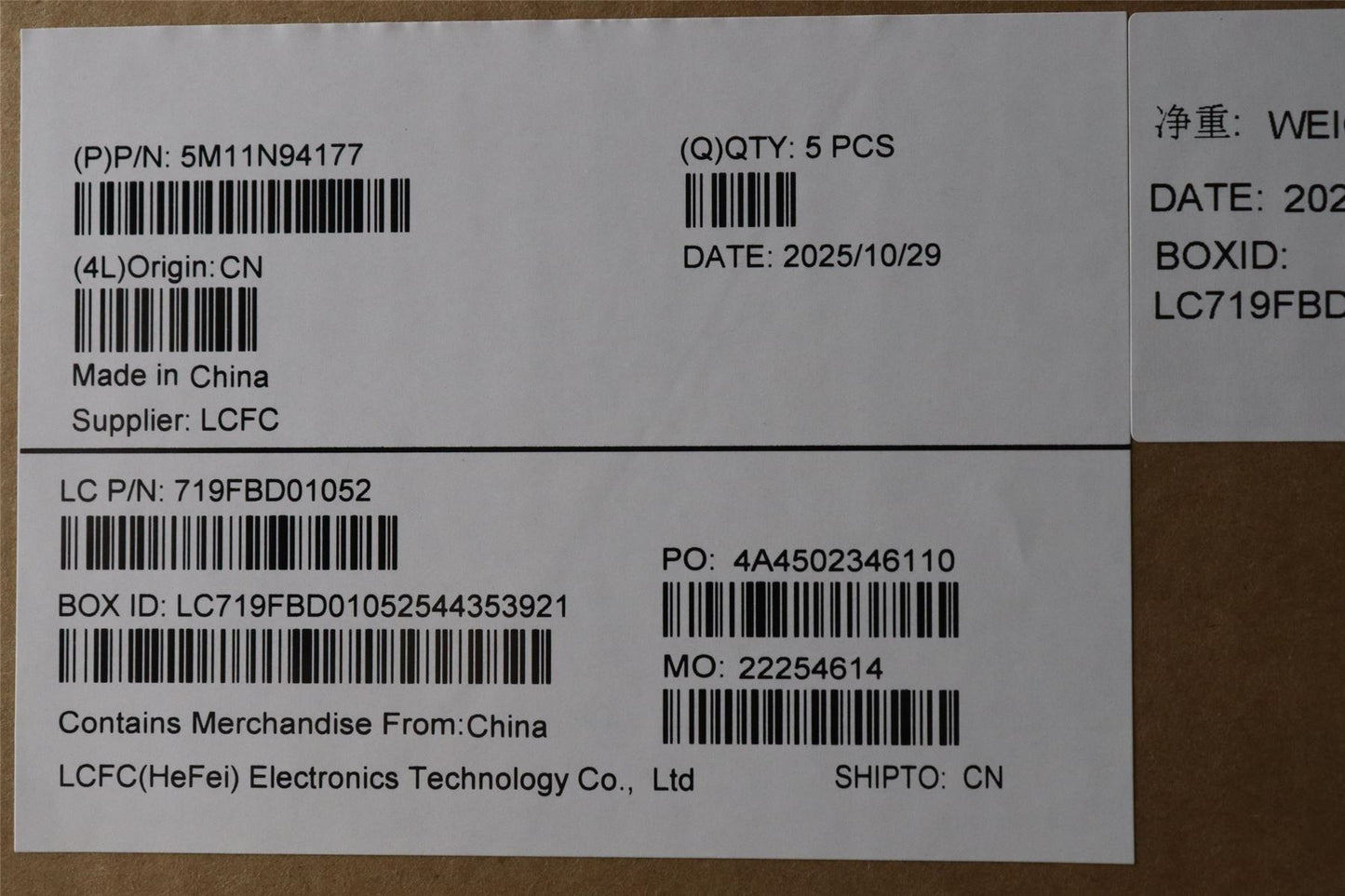 Lenovo MECH_ASM FRU KB FRA BL(TRI)UK Bk 5M11N94180