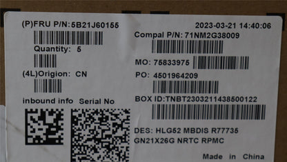 Lenovo IdeaPad 3 15ARH7 Motherboard Mainboard DIS AMDR77735HS 5B21J60155
